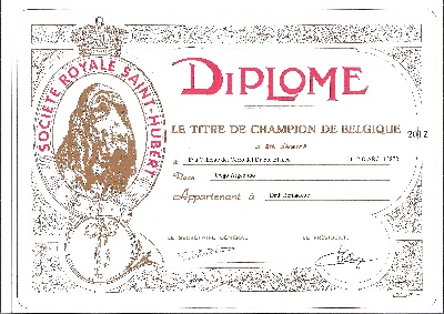 Angel del Ronda Casa - EVA CALIENTE CHAMPIONNE DE BELGIQUE